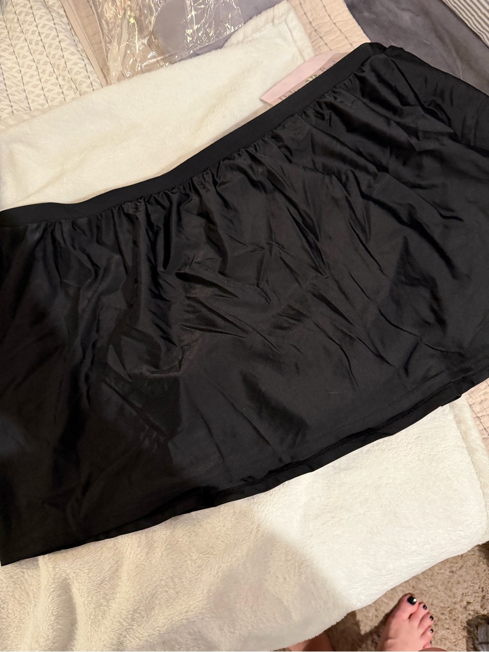 Delta Burke Black Swim Skirt
